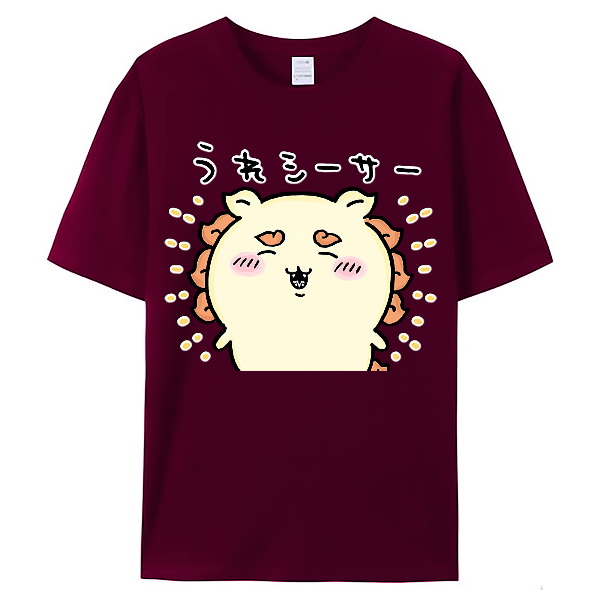 （画像用） ちいかわ シーサー Chii-kawa Shisa レディースカジュアルプリントTシャツ（綿100％）